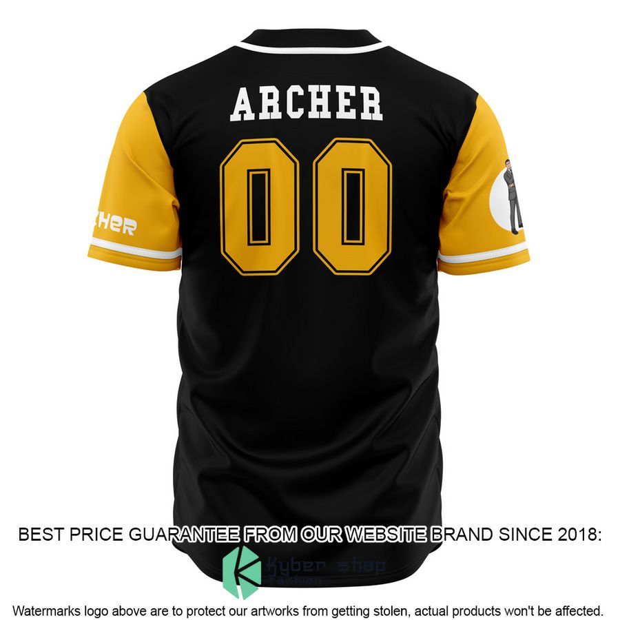 Whore Island Ocelots Archer black Baseball Jersey 3 Whore Island Ocelots Archer black Baseball Jersey word2