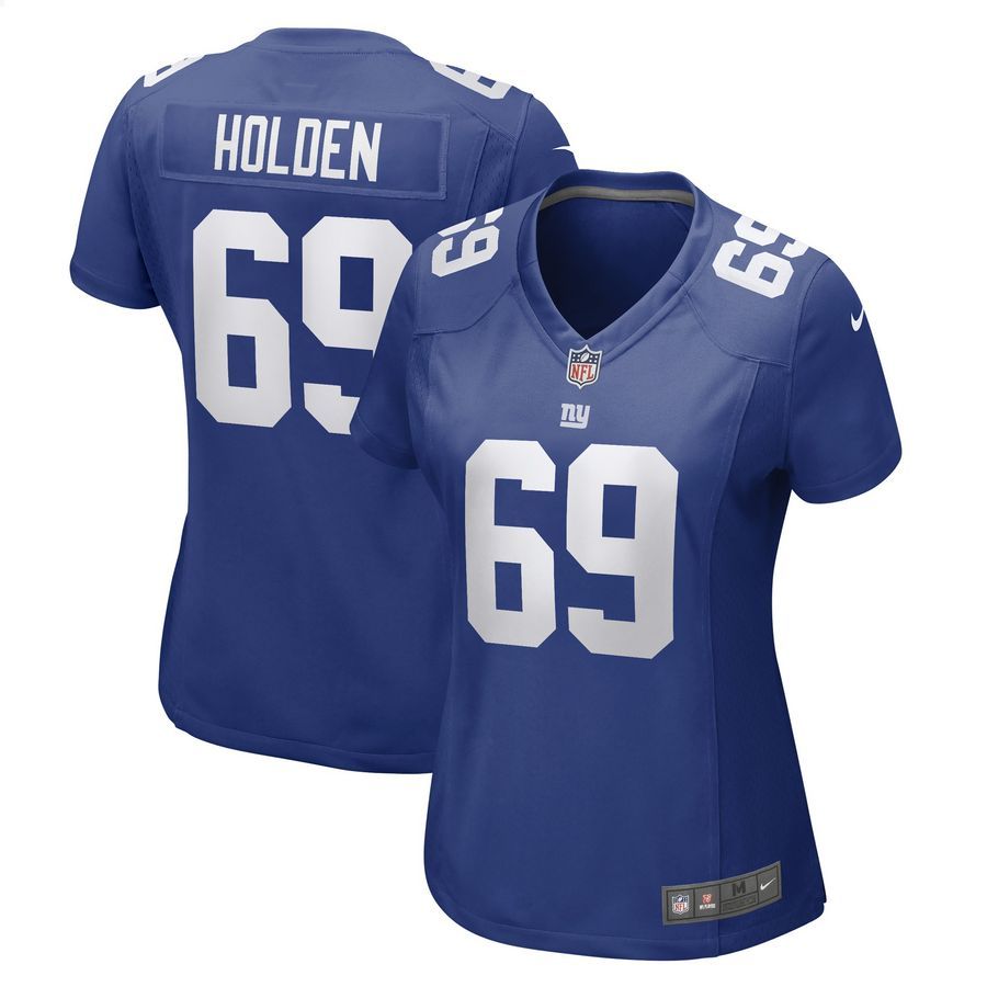 Will Holden New York Giants Royal Football Jersey