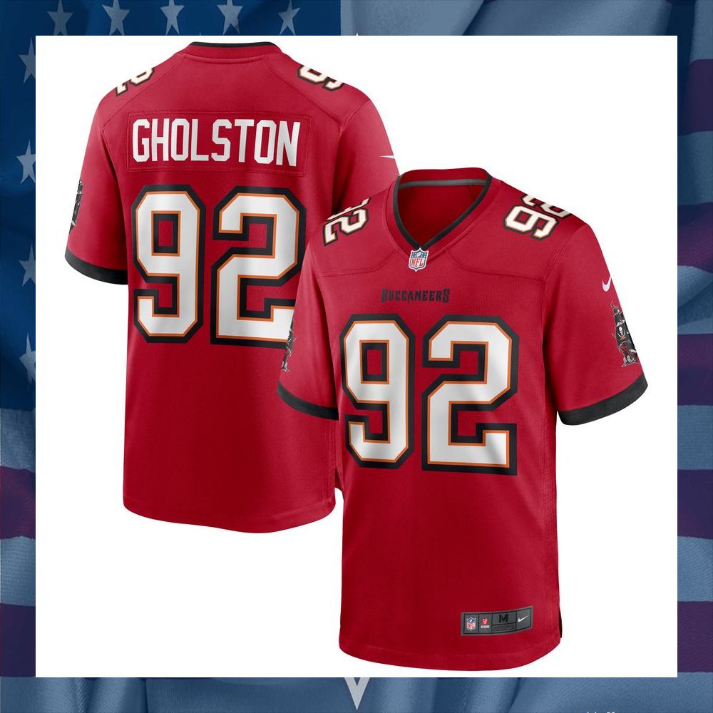 William Gholston Tampa Bay Buccaneers Red Football Jersey 8 William Gholston Tampa Bay Buccaneers Red Football Jersey word2