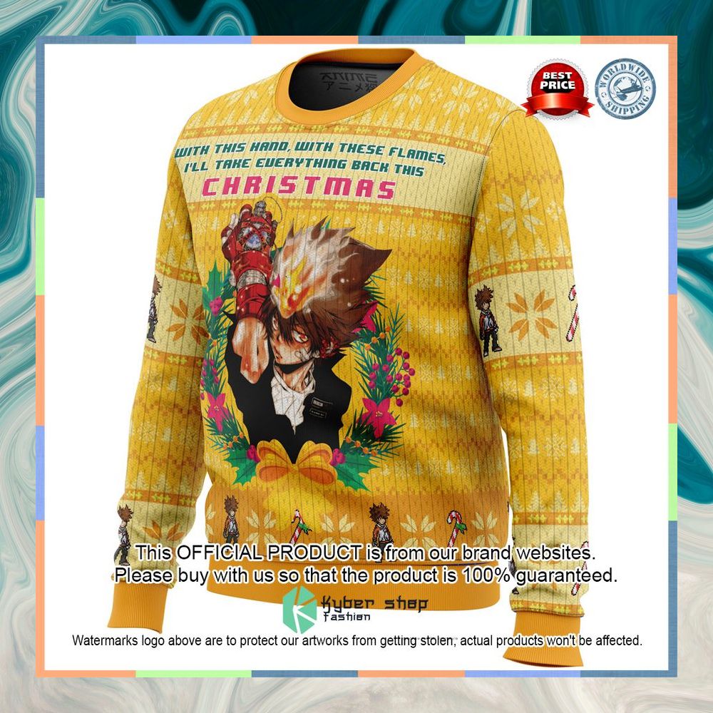 With This Hand, With These Flames Katekyo Hitman Reborn Ugly Christmas Sweater 8 With This Hand, With These Flames Katekyo Hitman Reborn Ugly Christmas Sweater word3