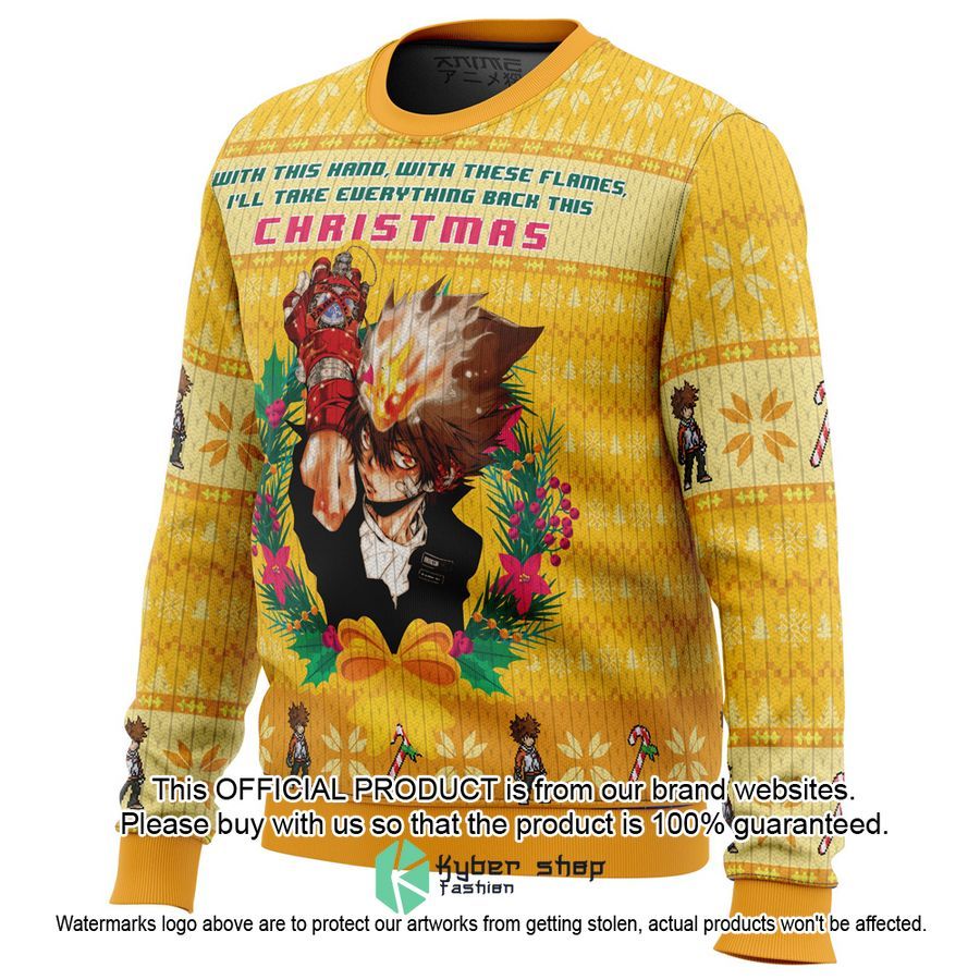With This Hand, With These Flames Katekyo Hitman Reborn Ugly Christmas Sweater 3 With This Hand, With These Flames Katekyo Hitman Reborn Ugly Christmas Sweater word3