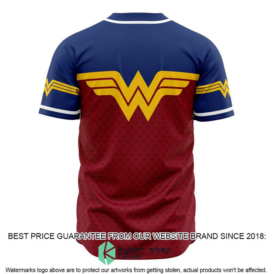 Wonder Woman DC Comics Baseball Jersey 3 Wonder Woman DC Comics Baseball Jersey word3