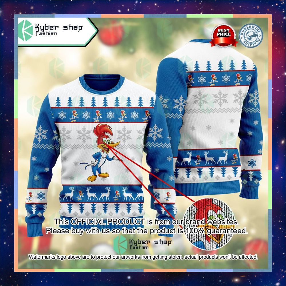 Woody Woodpecker The Woody Wood pecker Show Ugly Sweater 6 Woody Woodpecker The Woody Wood pecker Show Ugly Sweater word3
