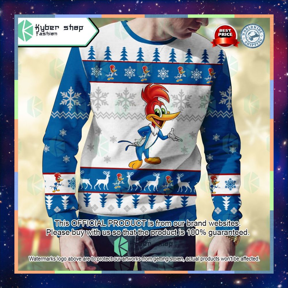 Woody Woodpecker The Woody Wood pecker Show Ugly Sweater 7 Woody Woodpecker The Woody Wood pecker Show Ugly Sweater word3