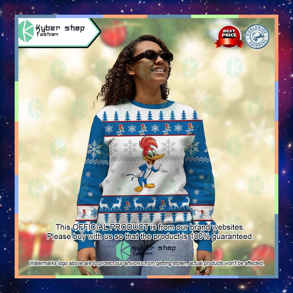 Woody Woodpecker The Woody Wood pecker Show Ugly Sweater 9 Woody Woodpecker The Woody Wood pecker Show Ugly Sweater word3