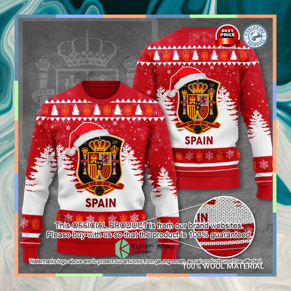 World Cup Spain National Football Team Sweater 4 World Cup Spain National Football Team Sweater word2