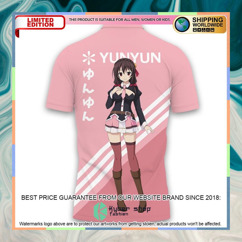 Yunyun KonoSuba Anime Polo Shirt 6 Yunyun KonoSuba Anime Polo Shirt word3