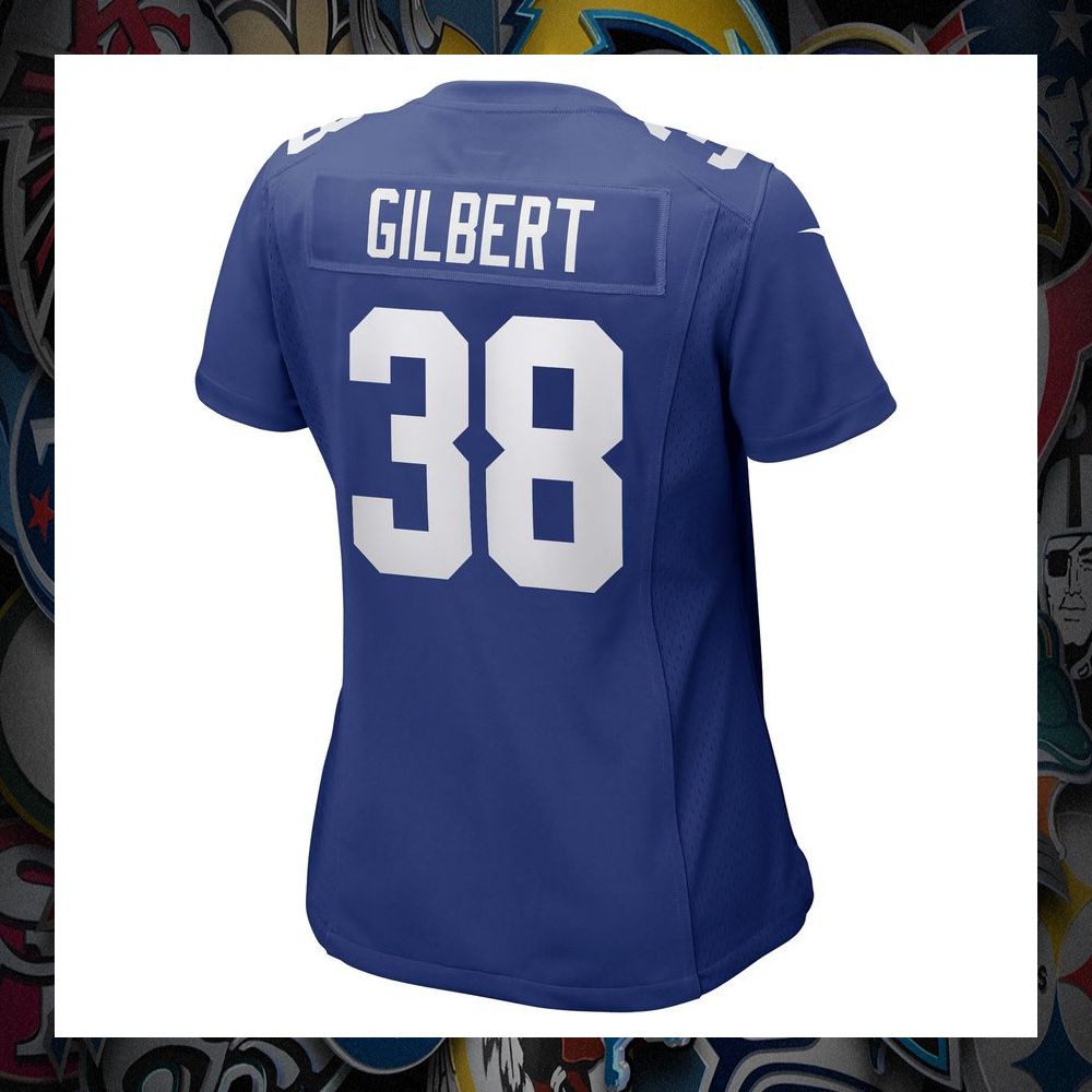 Zyon Gilbert New York Giants Royal Football Jersey 32 Zyon Gilbert New York Giants Royal Football Jersey word3