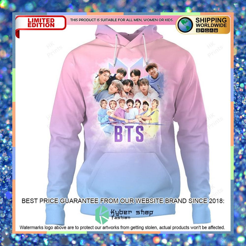 10 years of BTS Signatures 3D Hoodie 8 10 years of BTS Signatures 3D Hoodie word2