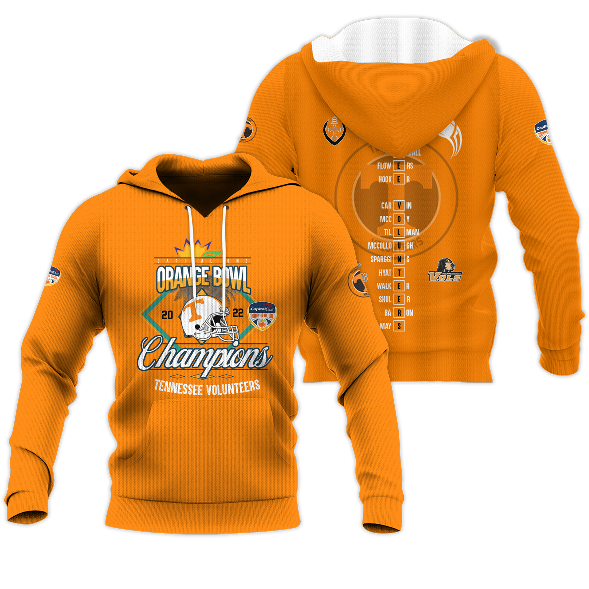 Congratulations Tennessee Volunteers 2023 Champions 3D Hoodie word1