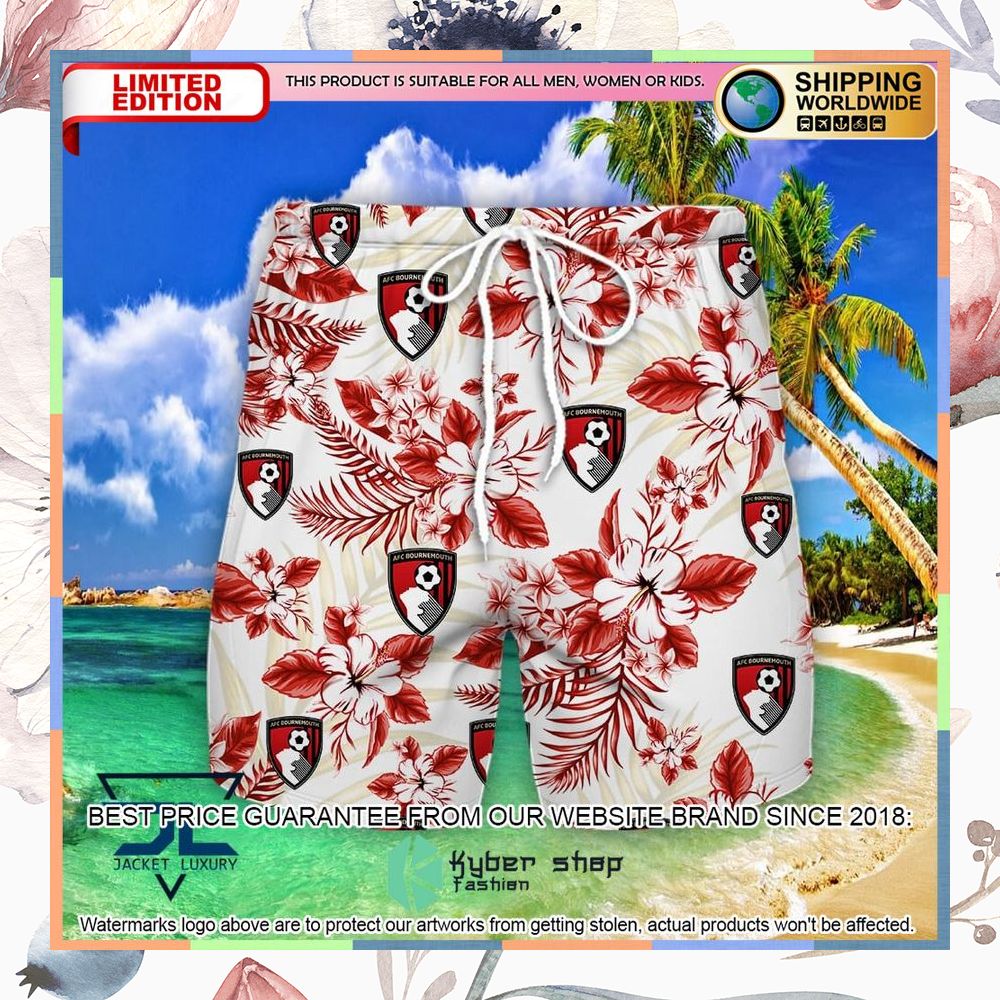 A.F.C. Bournemouth Logo Hawaiian Shirt, Shorts 6 A.F.C. Bournemouth Logo Hawaiian Shirt, Shorts word1