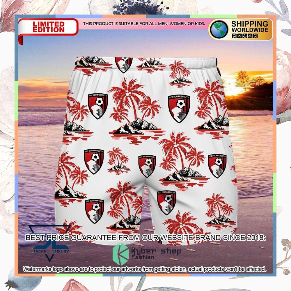A.F.C. Bournemouth white Hawaiian Shirt, Shorts 6 A.F.C. Bournemouth white Hawaiian Shirt, Shorts word2