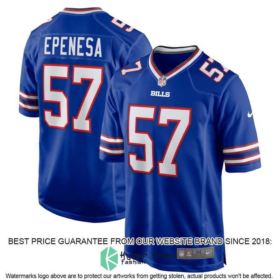 A.J. Epenesa Buffalo Bills Royal Football Jersey
