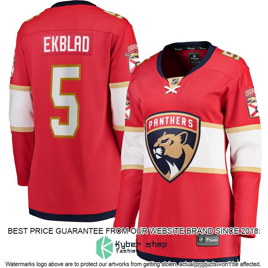 Aaron Ekblad Florida Panthers Women's Home Team Red Hockey Jersey