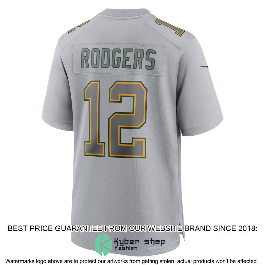 Aaron Rodgers Green Bay Packers Atmosphere Fashion Gray Football Jersey 3 Aaron Rodgers Green Bay Packers Atmosphere Fashion Gray Football Jersey word3