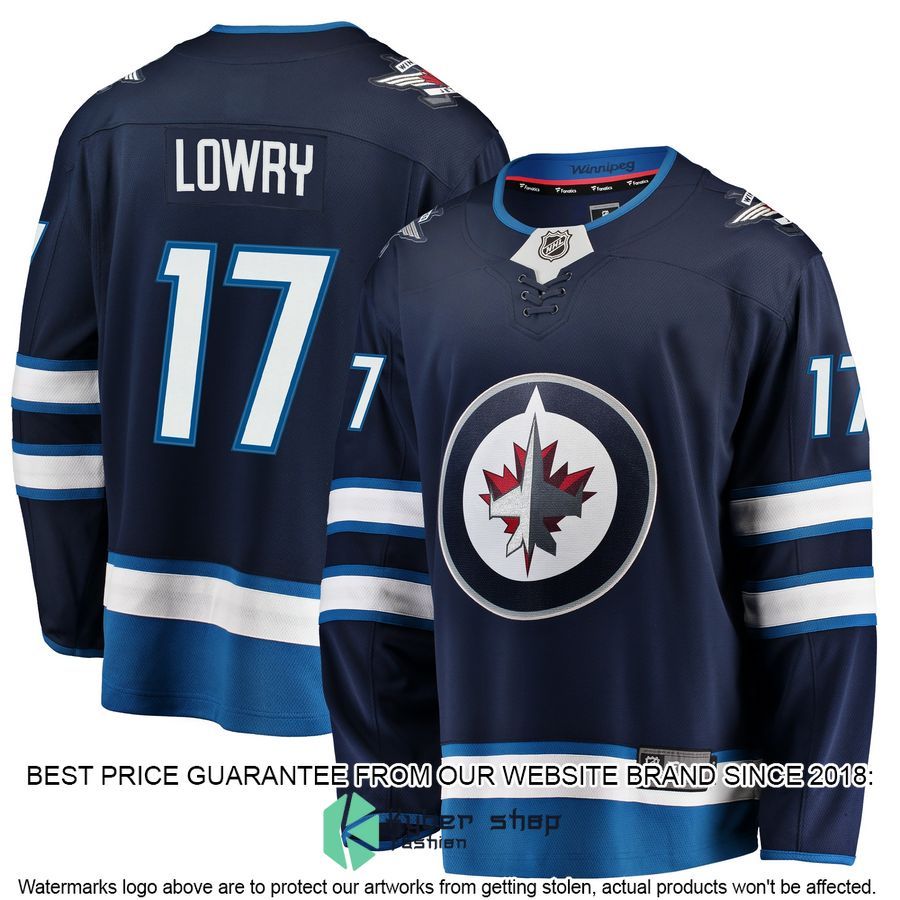 Adam Lowry Winnipeg Jets Replica Navy Hockey Jersey