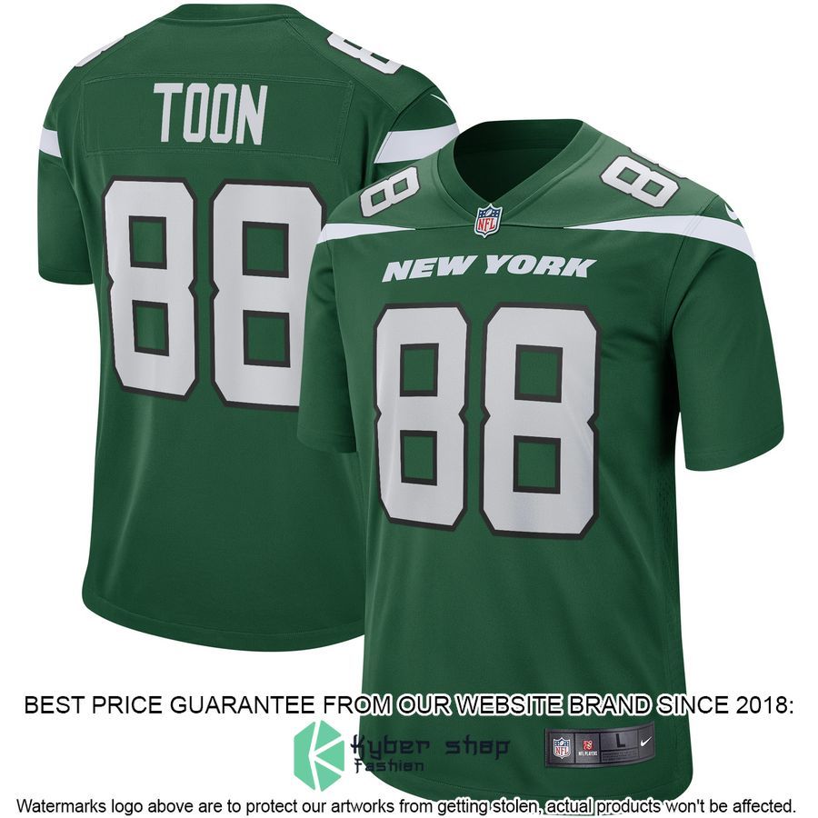 Al Toon New York Jets Gotham Green Football Jersey