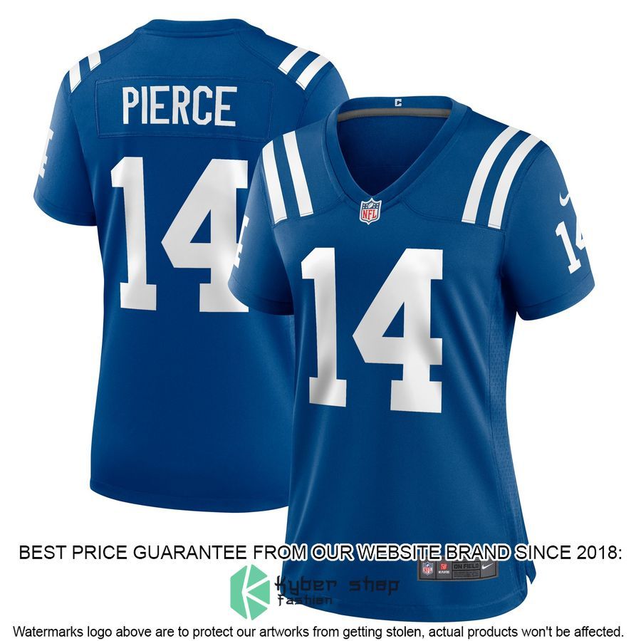 Alec Pierce Indianapolis Colts Women's Royal Football Jersey 4 Alec Pierce Indianapolis Colts Women's Royal Football Jersey word2