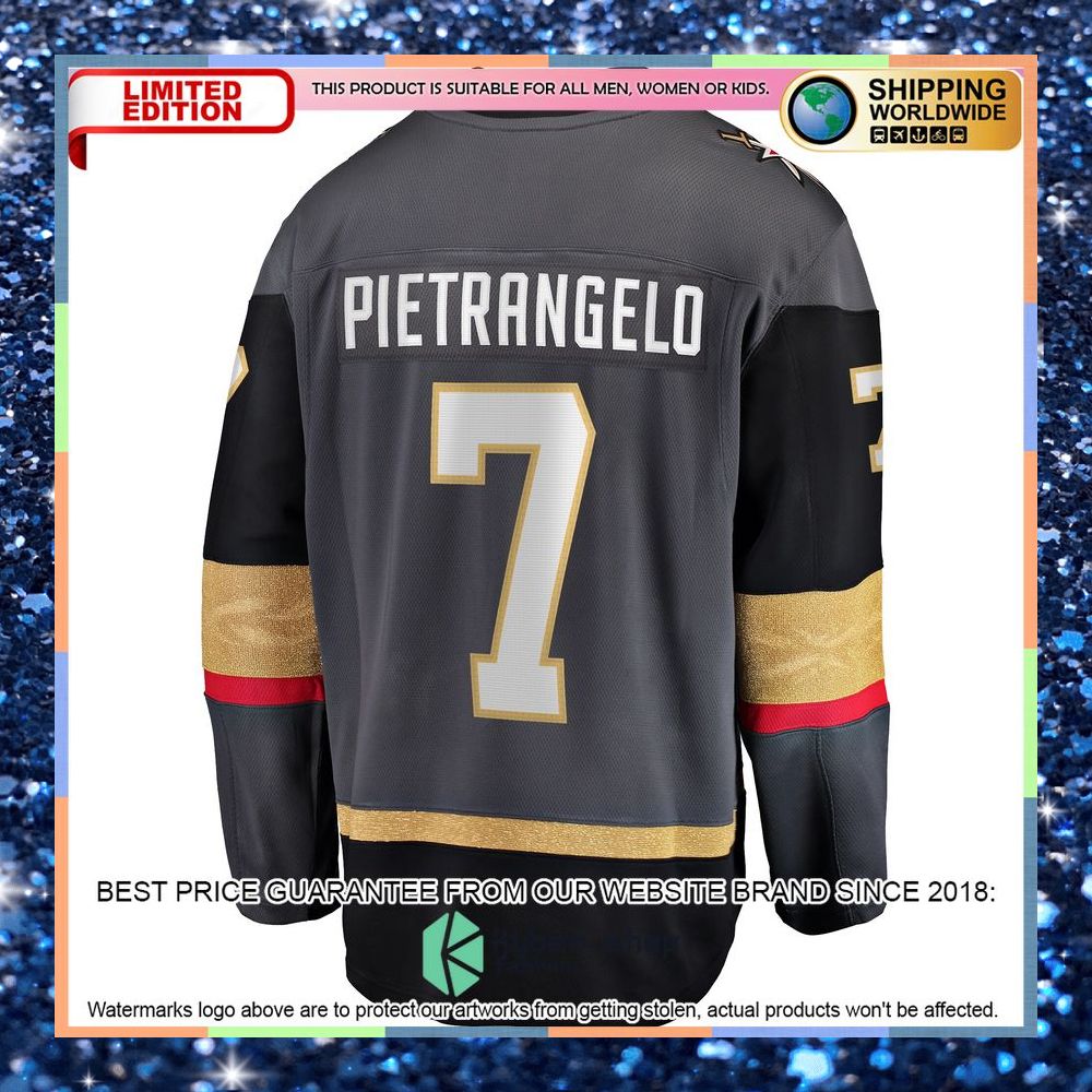 Alex Pietrangelo Vegas Golden Knights Home Premier Gray Hockey Jersey 7 Alex Pietrangelo Vegas Golden Knights Home Premier Gray Hockey Jersey word1
