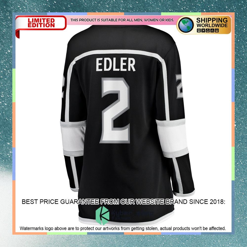 Alexander Edler Los Angeles Kings Women's Black Hockey Jersey 7 Alexander Edler Los Angeles Kings Women's Black Hockey Jersey word3