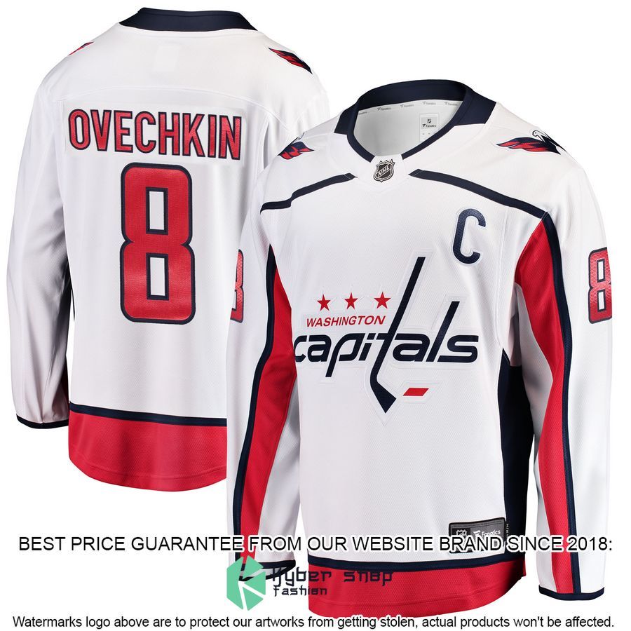 Alexander Ovechkin Washington Capitals White Hockey Jersey
