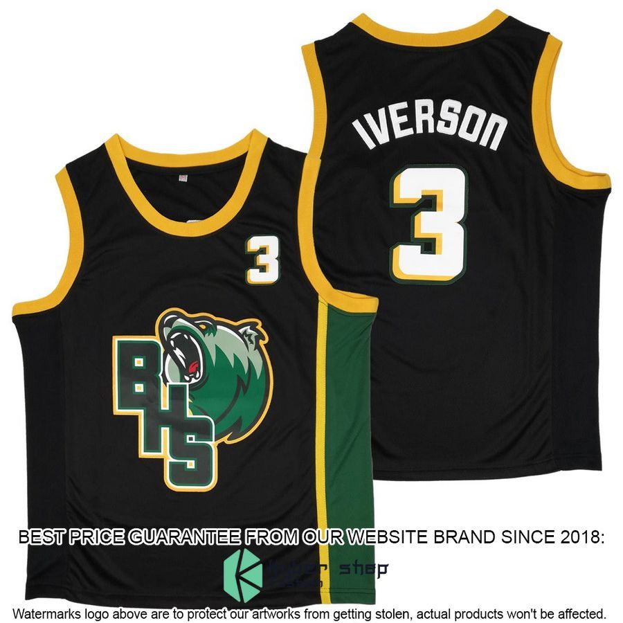 Allen Iverson Bethel High School black Basketball Jersey