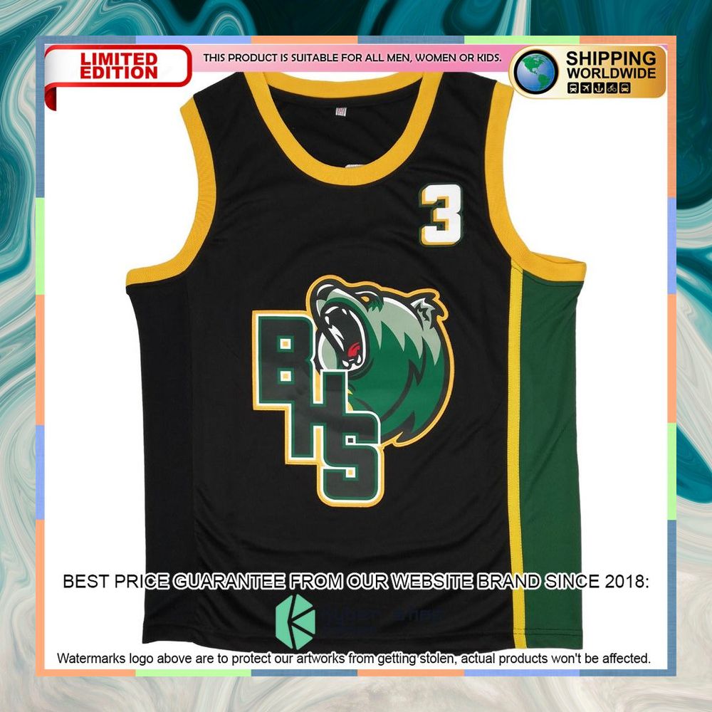 Allen Iverson Bethel High School black Basketball Jersey 5 Allen Iverson Bethel High School black Basketball Jersey word3