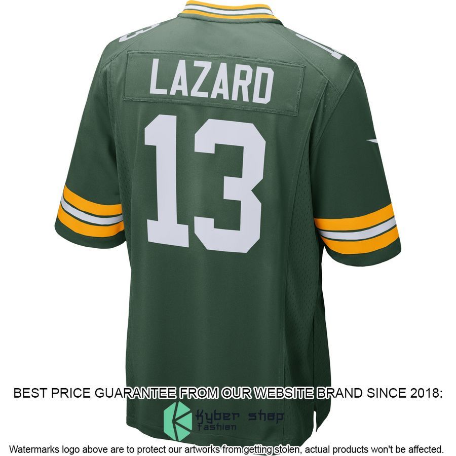 Allen Lazard Green Bay Packers Green Football Jersey 3 Allen Lazard Green Bay Packers Green Football Jersey word1