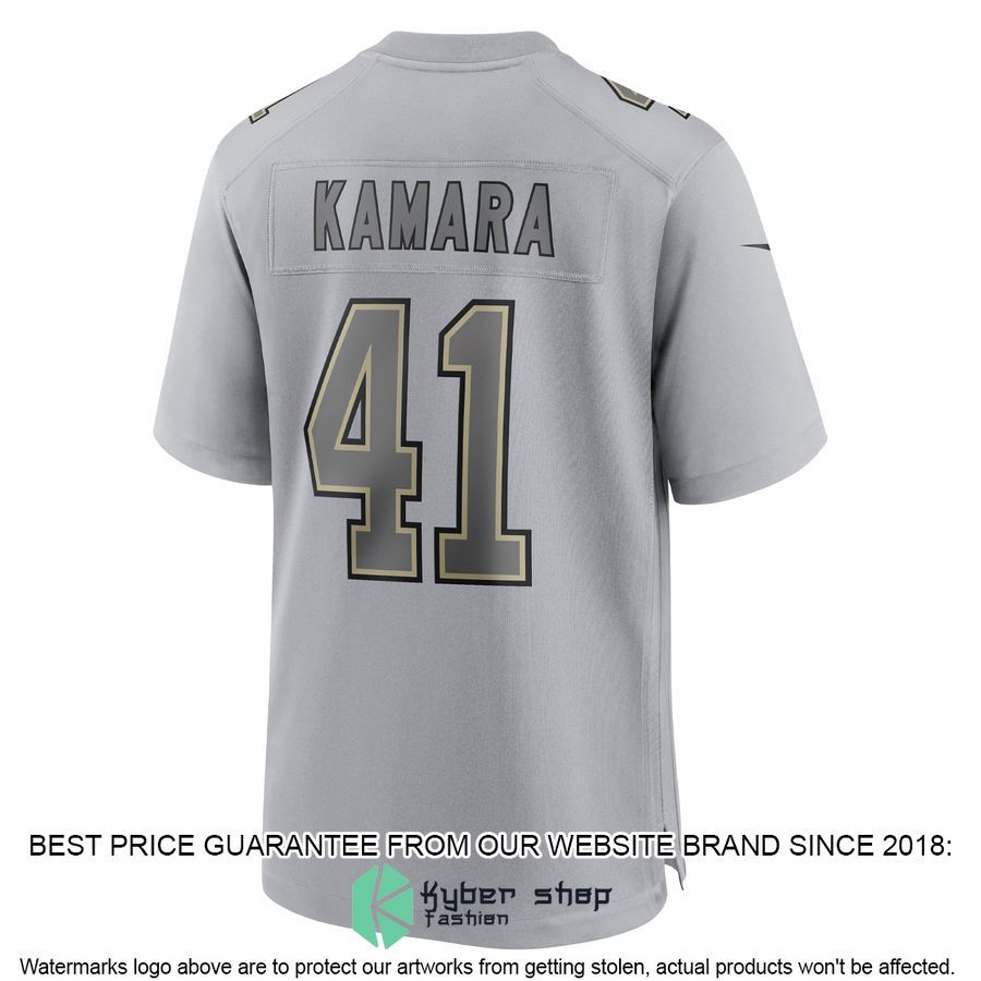 Alvin Kamara New Orleans Saints Atmosphere Fashion Gray Football Jersey 3 Alvin Kamara New Orleans Saints Atmosphere Fashion Gray Football Jersey word2
