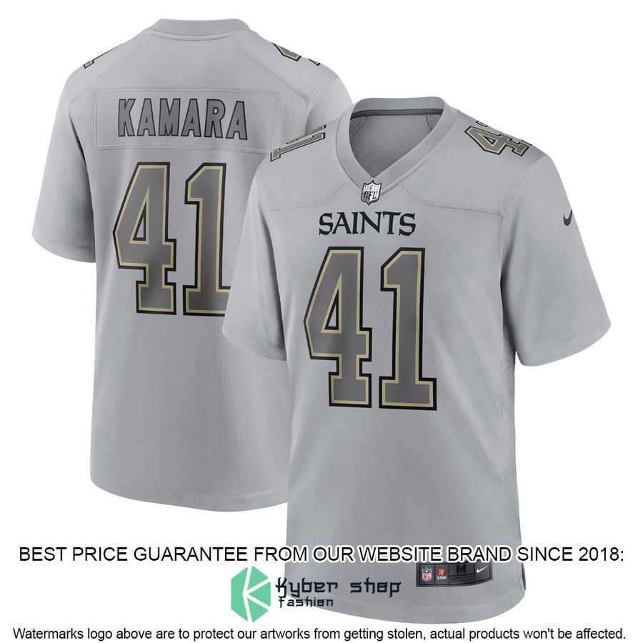 Alvin Kamara New Orleans Saints Atmosphere Fashion Gray Football Jersey 4 Alvin Kamara New Orleans Saints Atmosphere Fashion Gray Football Jersey word2