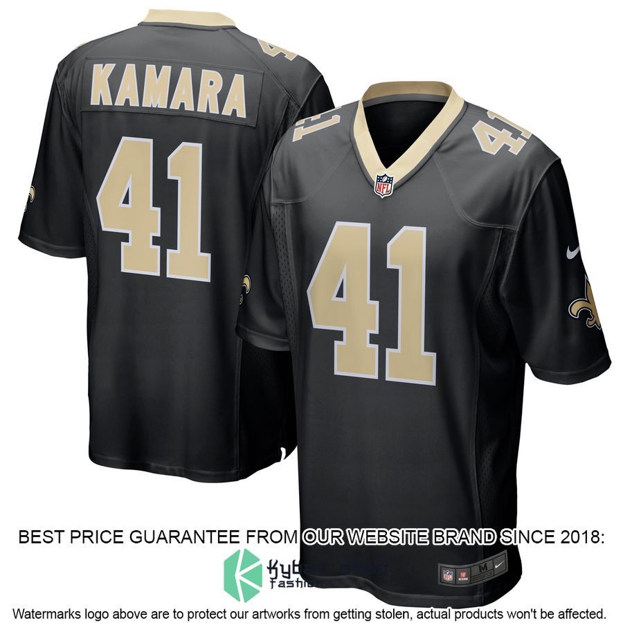 Alvin Kamara New Orleans Saints Black Football Jersey
