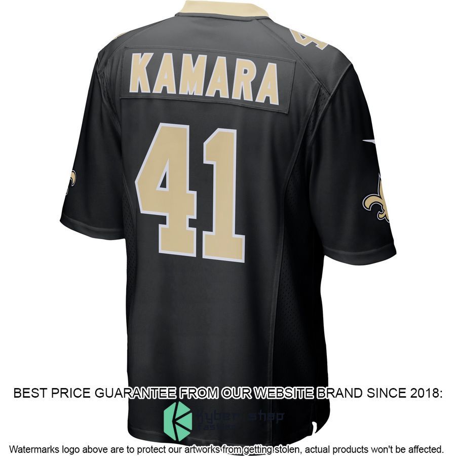 Alvin Kamara New Orleans Saints Black Football Jersey 3 Alvin Kamara New Orleans Saints Black Football Jersey word1