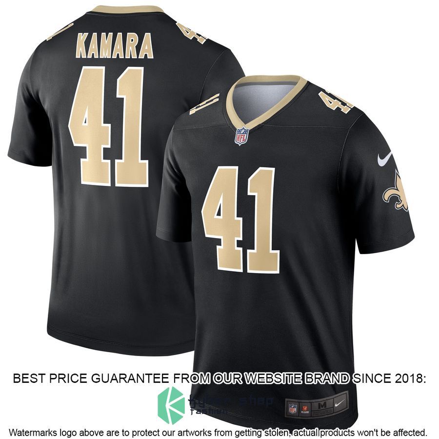 Alvin Kamara New Orleans Saints Legend Black Football Jersey