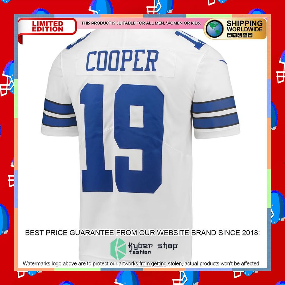 Amari Cooper Dallas Cowboys Vapor White Football Jersey 7 Amari Cooper Dallas Cowboys Vapor White Football Jersey word2