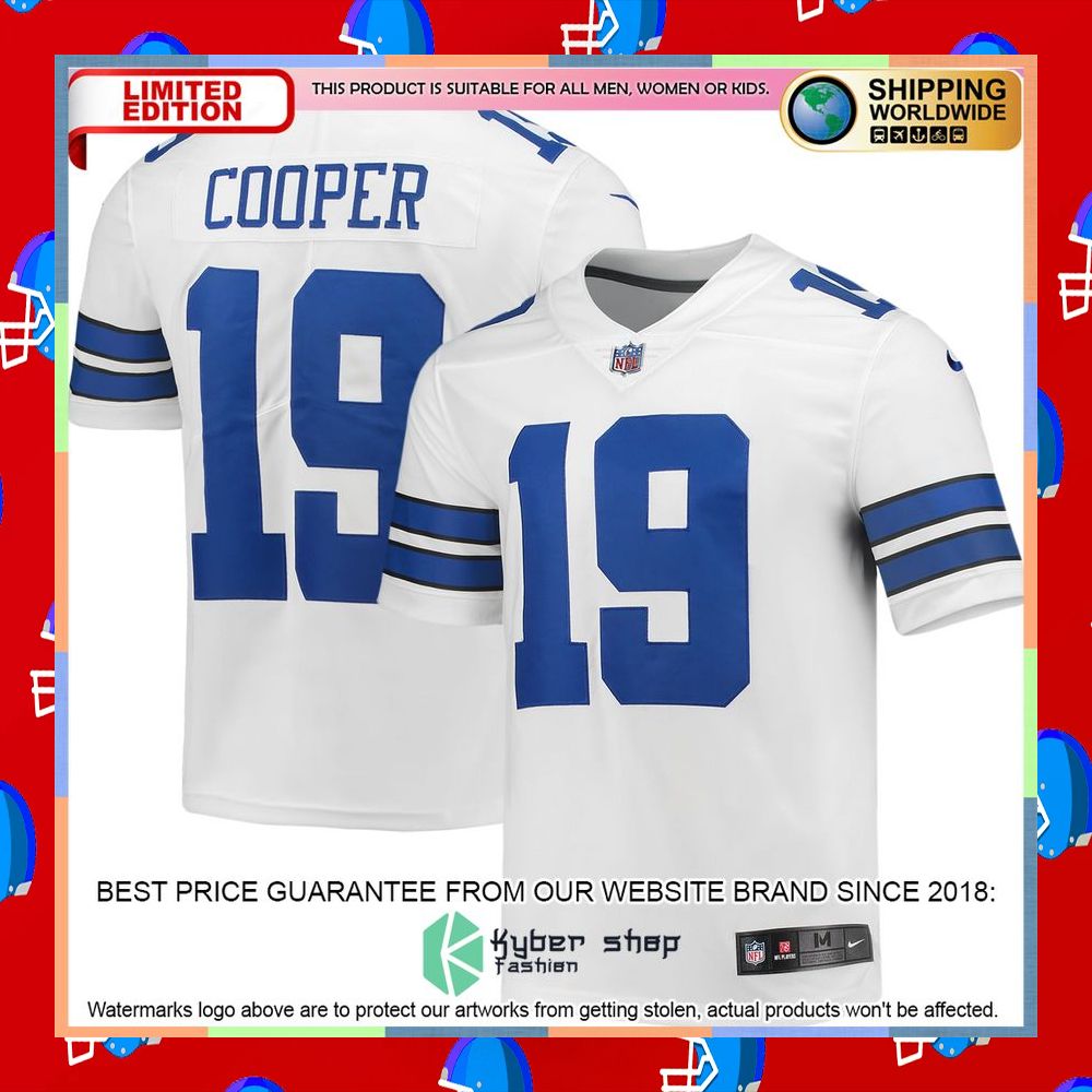 Amari Cooper Dallas Cowboys Vapor White Football Jersey 8 Amari Cooper Dallas Cowboys Vapor White Football Jersey word2