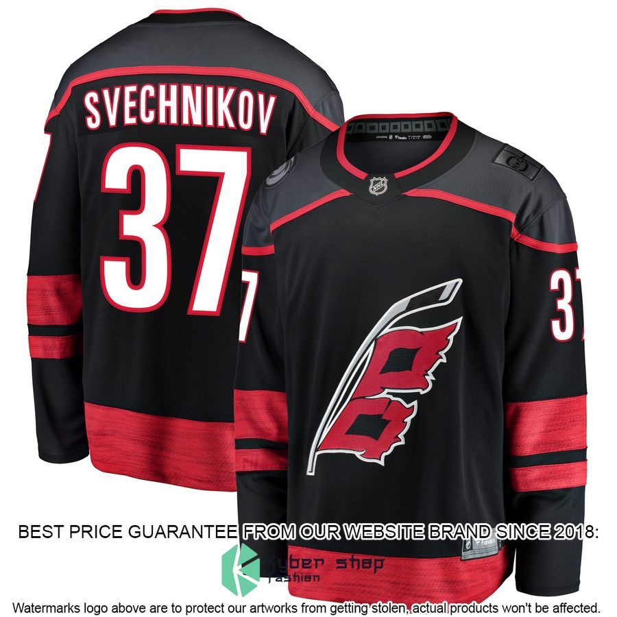 Andrei Svechnikov Carolina Hurricanes Alternate Premier Black Hockey Jersey