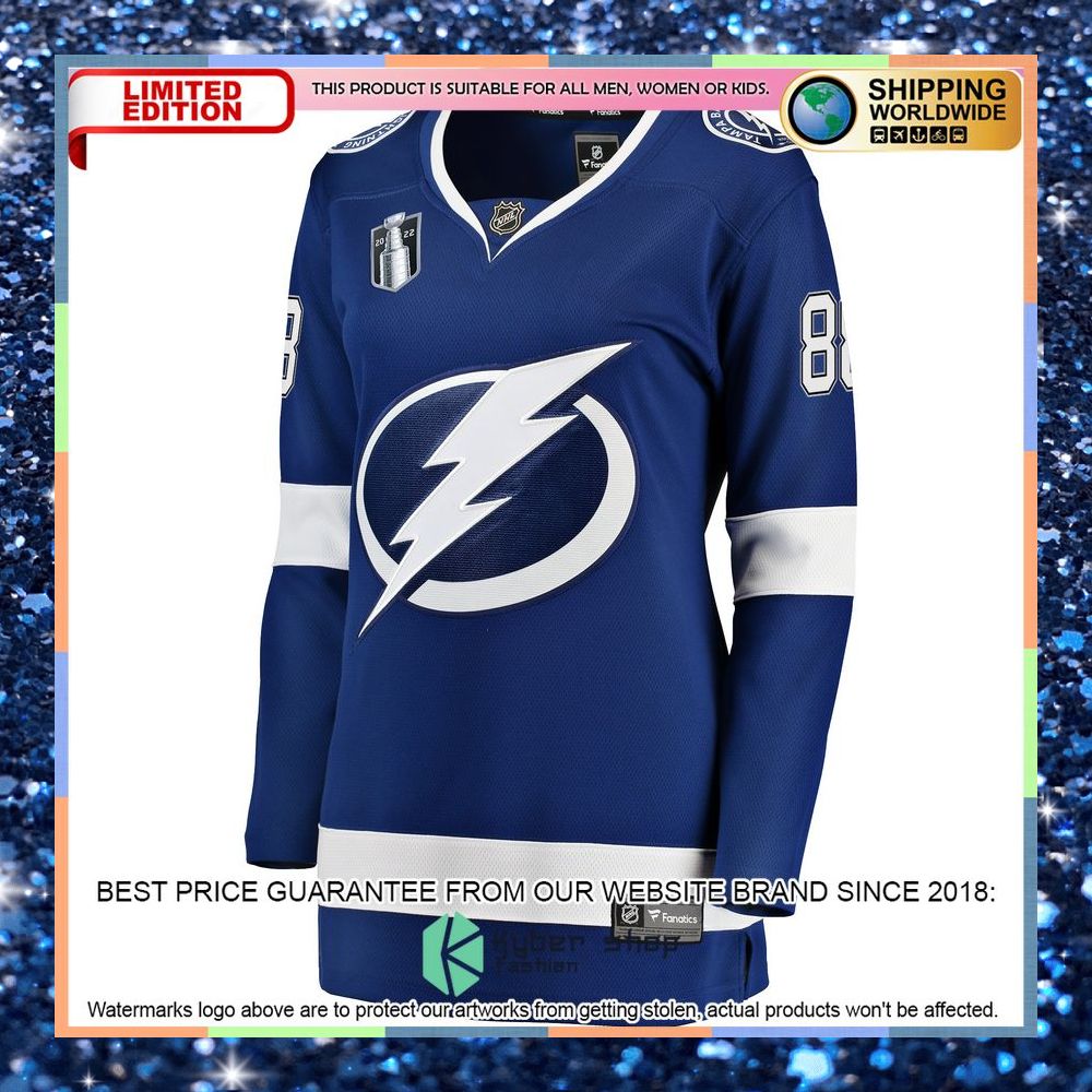 Andrei Vasilevskiy Tampa Bay Lightning Women's Home 2022 Stanley Cup Final Blue Hockey Jersey 6 Andrei Vasilevskiy Tampa Bay Lightning Women's Home 2022 Stanley Cup Final Blue Hockey Jersey word3