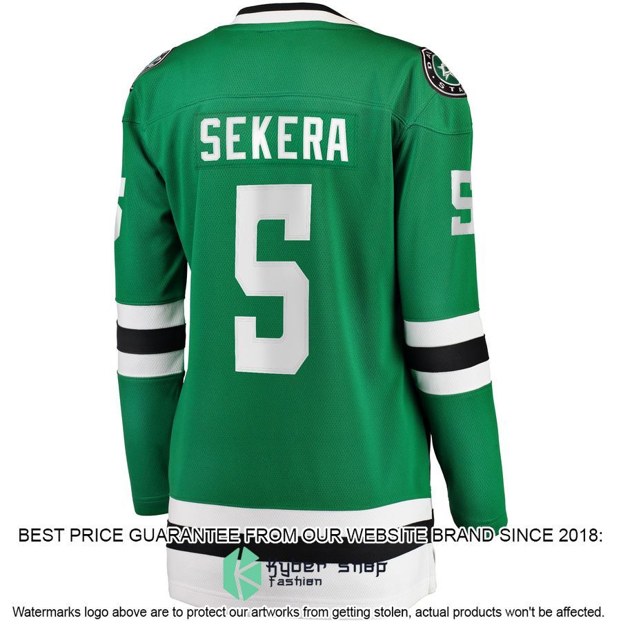 Andrej Sekera Dallas Stars Women's Kelly Green Hockey Jersey 3 Andrej Sekera Dallas Stars Women's Kelly Green Hockey Jersey word2