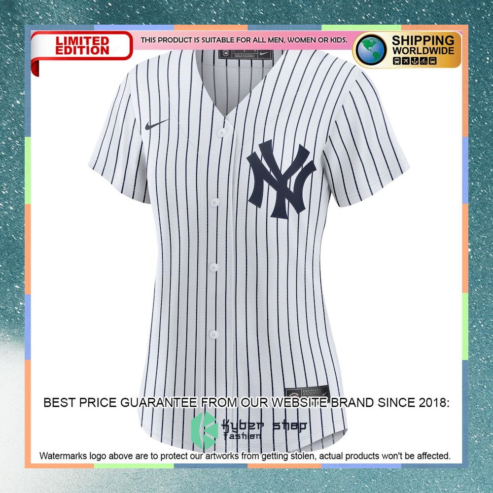 Andrew Benintendi New York Yankees Women Home Player White-Navy Baseball Jersey 5 Andrew Benintendi New York Yankees Women Home Player White-Navy Baseball Jersey word2