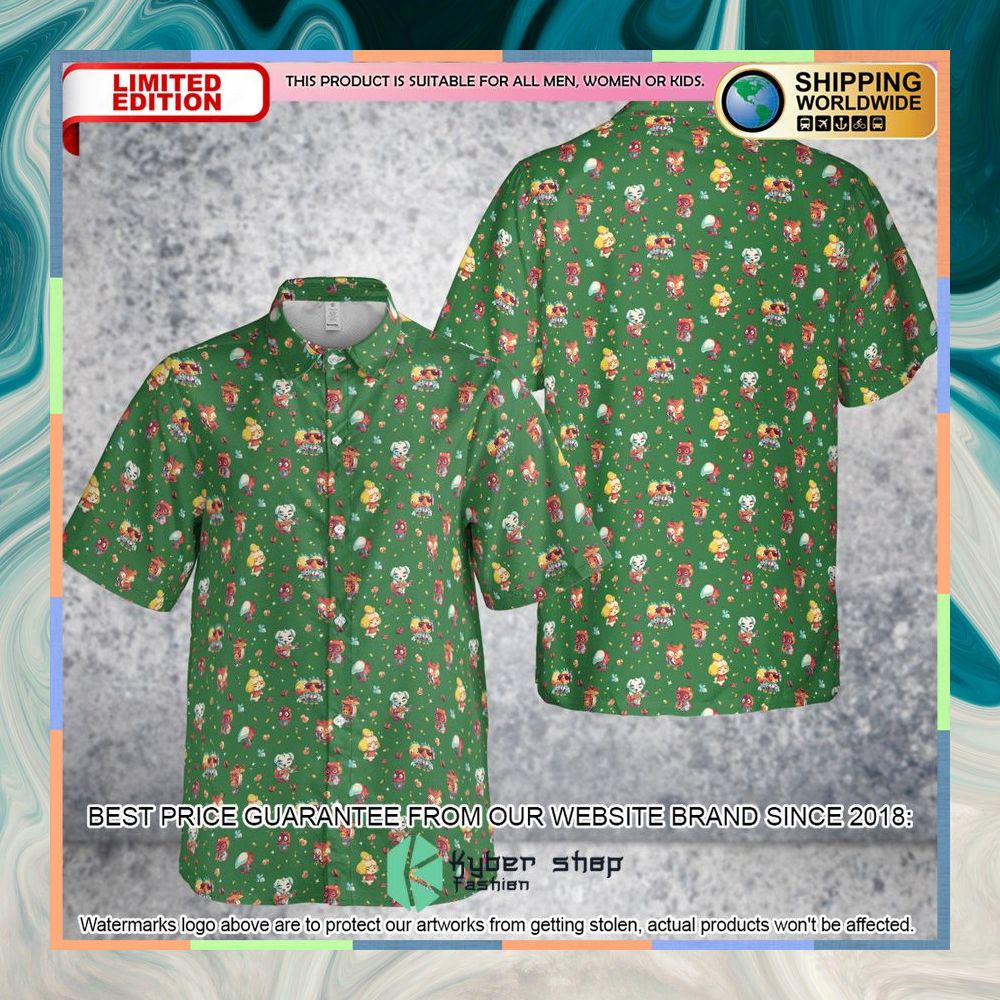 Animal Crossing Pattern Hawaiian Shirt 8 Animal Crossing Pattern Hawaiian Shirt word3
