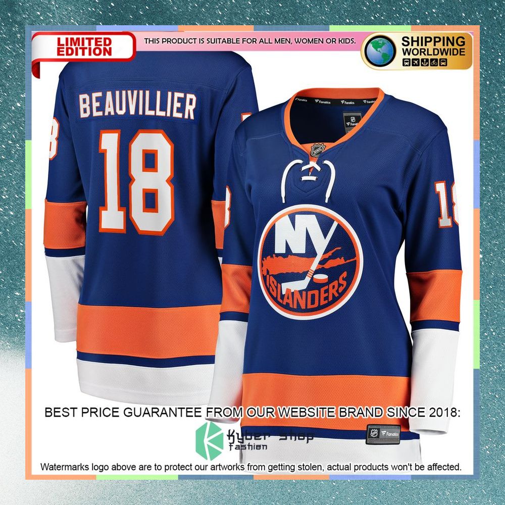 Anthony Beauvillier New York Islanders Women's Royal Hockey Jersey 8 Anthony Beauvillier New York Islanders Women's Royal Hockey Jersey word3