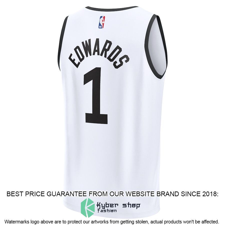 Anthony Edwards Minnesota Timberwolves Youth 2022-23 Fastbreak City Edition White Basketball Jersey 3 Anthony Edwards Minnesota Timberwolves Youth 2022-23 Fastbreak City Edition White Basketball Jersey word3