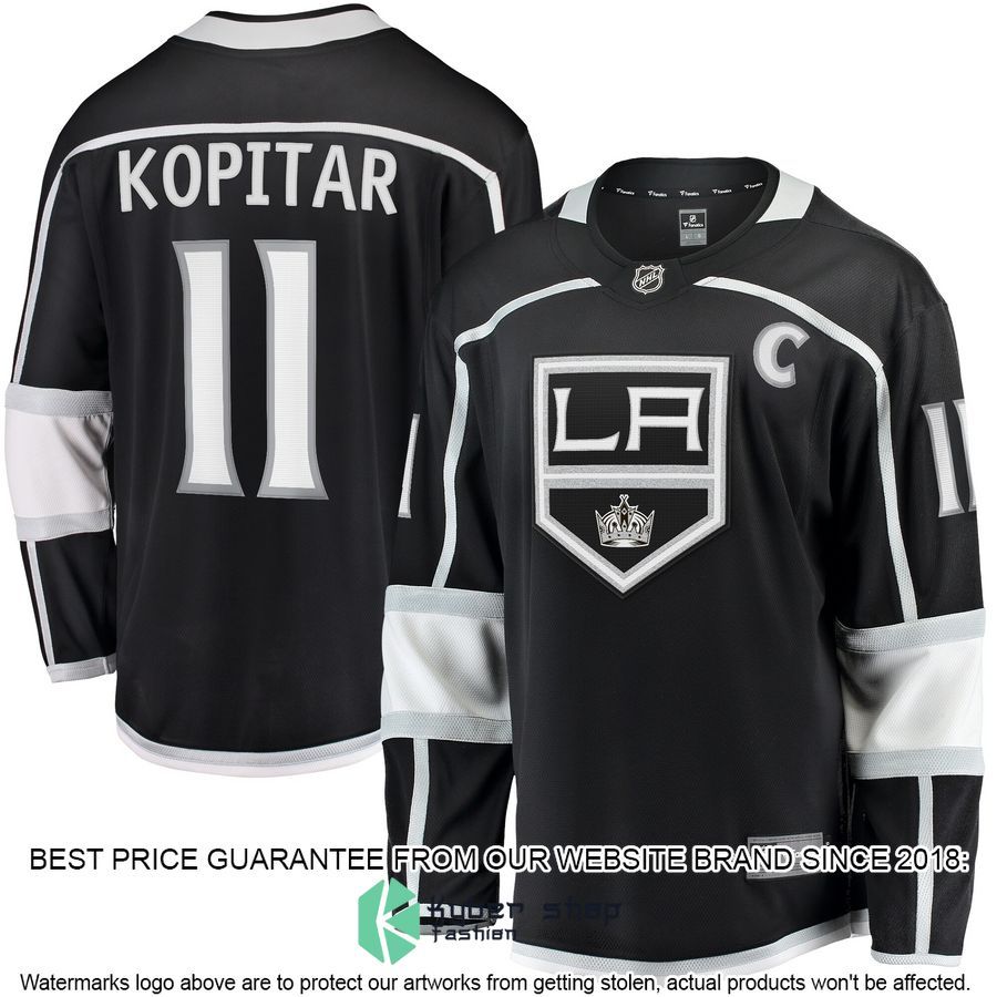 Anze Kopitar Los Angeles Kings Home Premier Black Hockey Jersey