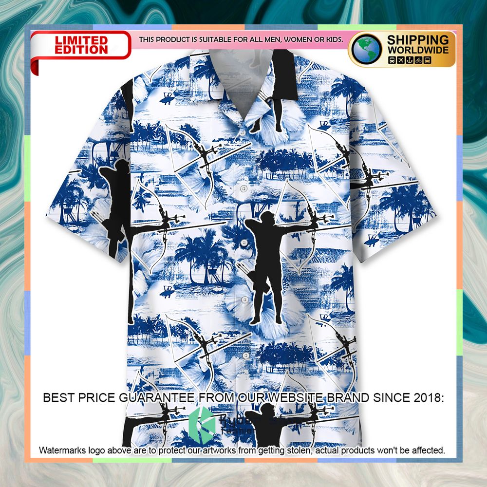 Archery Blue Nature Hawaiian Shirt 3 Archery Blue Nature Hawaiian Shirt word1
