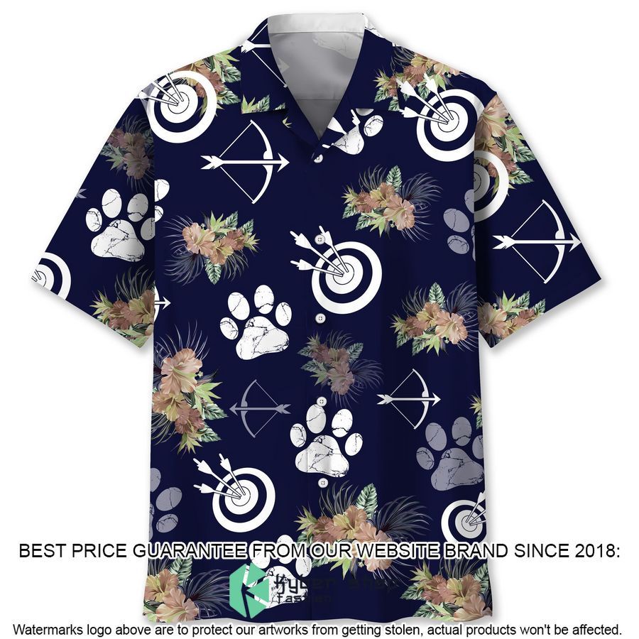 Archery Dog Tropical Hawaiian Shirt