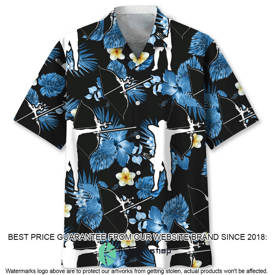 Archery Nature Flowers Hawaiian Shirt