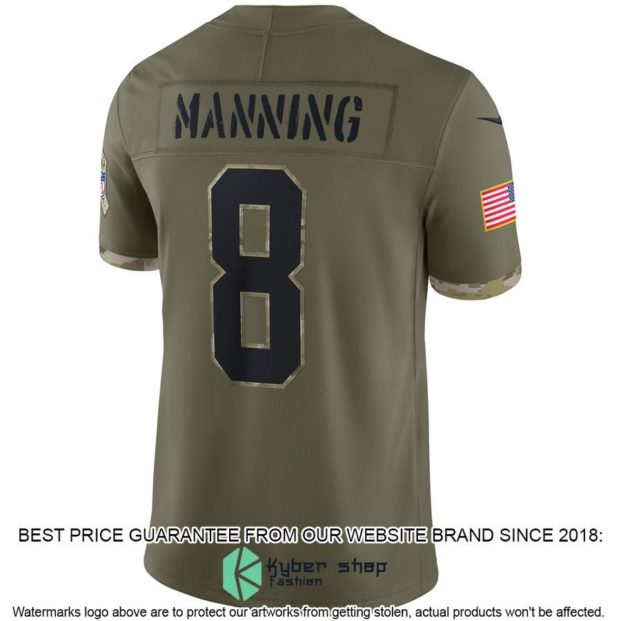Archie Manning New Orleans Saints 2022 Salute To Service Retired Olive Football Jersey 3 Archie Manning New Orleans Saints 2022 Salute To Service Retired Olive Football Jersey word3