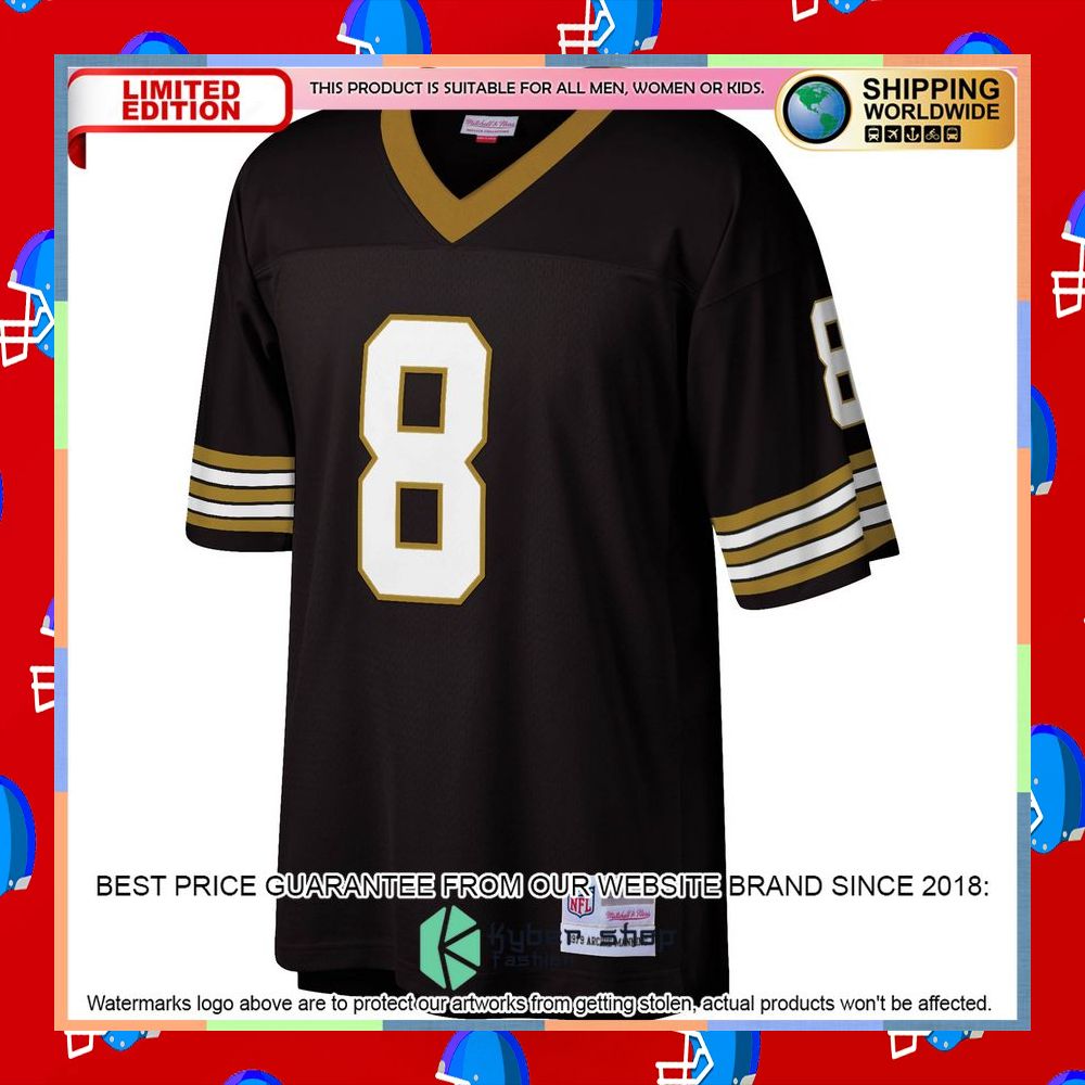Archie Manning New Orleans Saints Mitchell & Ness Legacy Replica Black Football Jersey 6 Archie Manning New Orleans Saints Mitchell & Ness Legacy Replica Black Football Jersey word2
