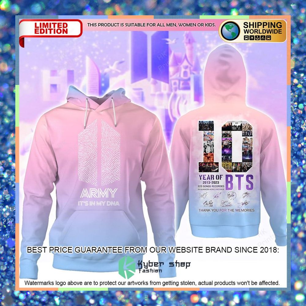 Army It's in my DNA BTS 10th Anniversary 3D Hoodie 7 Army It's in my DNA BTS 10th Anniversary 3D Hoodie word3
