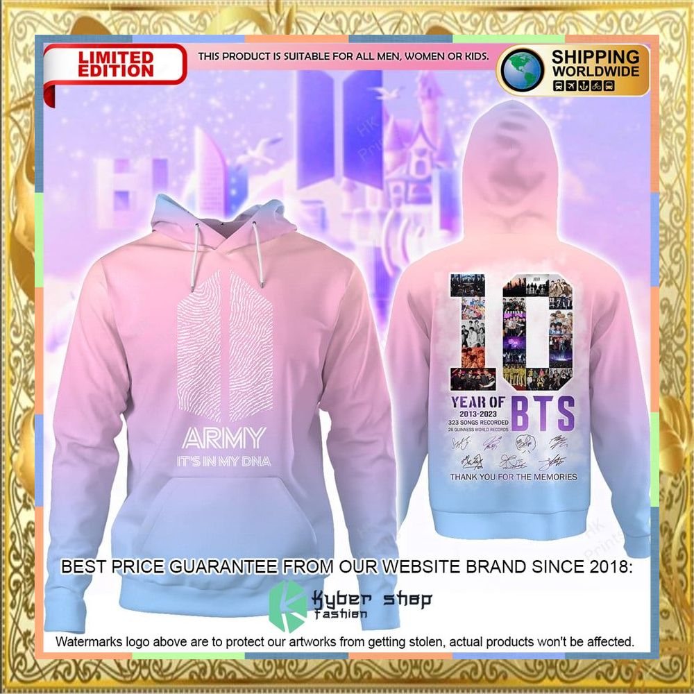 Army It's in my DNA BTS 10th Anniversary 3D Hoodie 4 Army It's in my DNA BTS 10th Anniversary 3D Hoodie word3